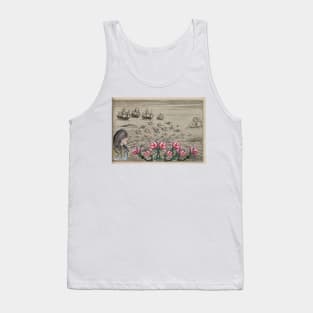 Woman Watching Sea Creatures Tank Top